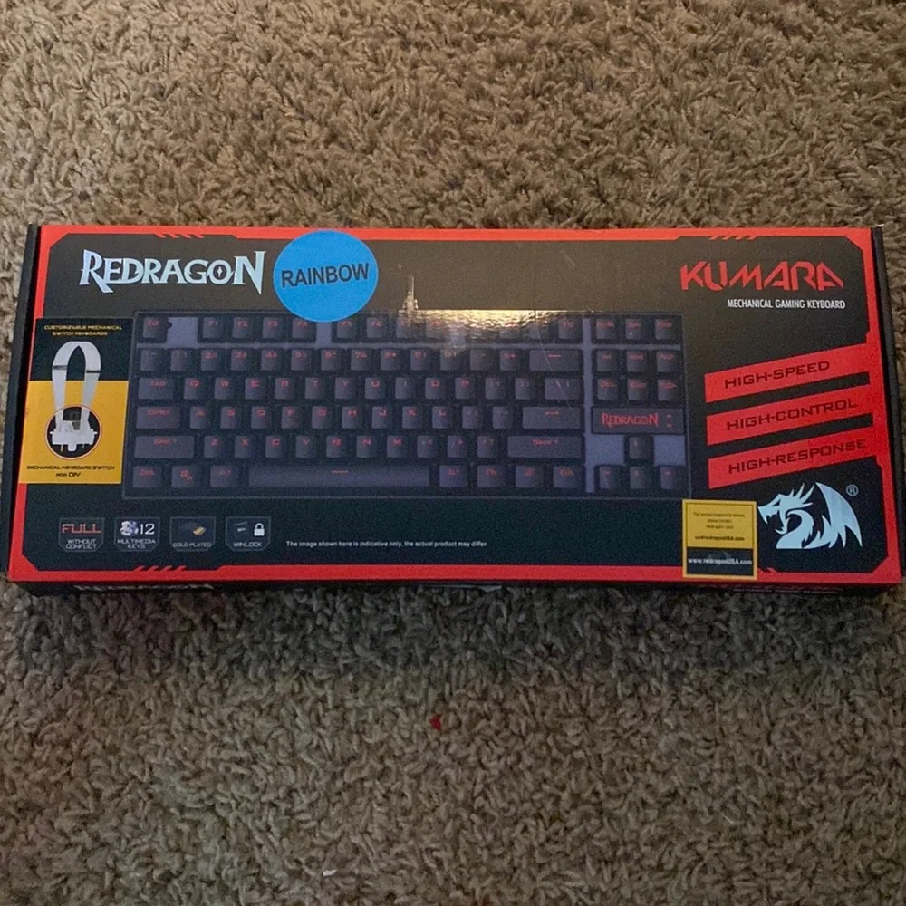 This is a red dragon gaming keyboard. That he’s LED lights